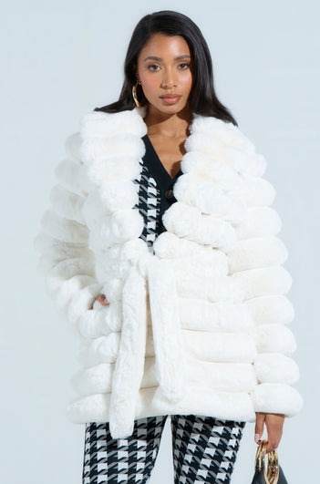 LANA POPCORN FAUX FUR JACKET